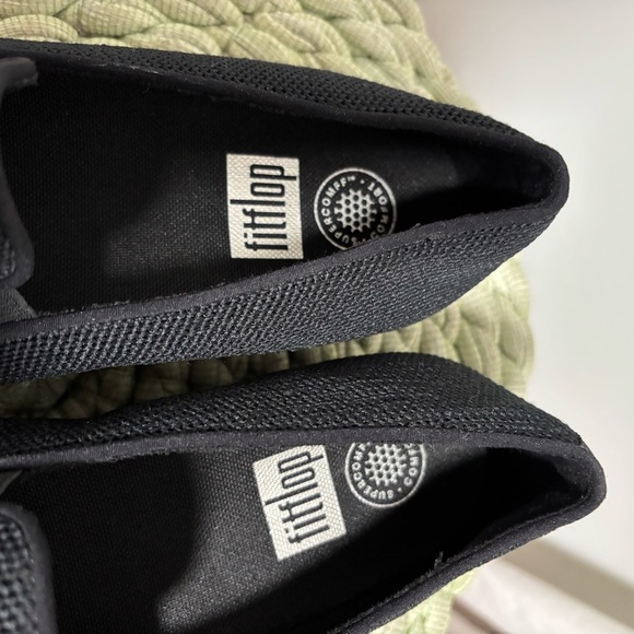 FitFlop Superskate Uberknit Black Slip On Comfort Lightweight Loafers NWOB - Picture 5 of 7